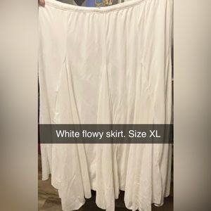 White skirt